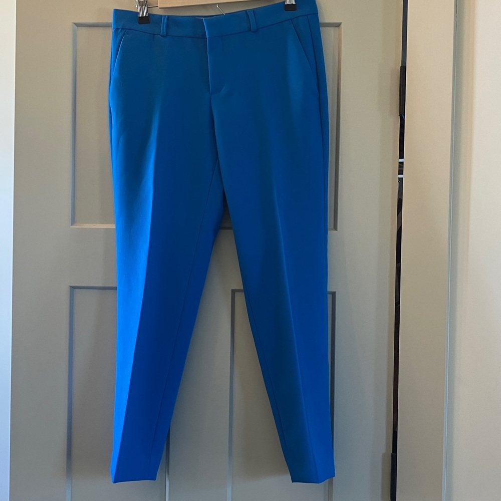 Banana Republic Bright Blue Cropped Dress Pants